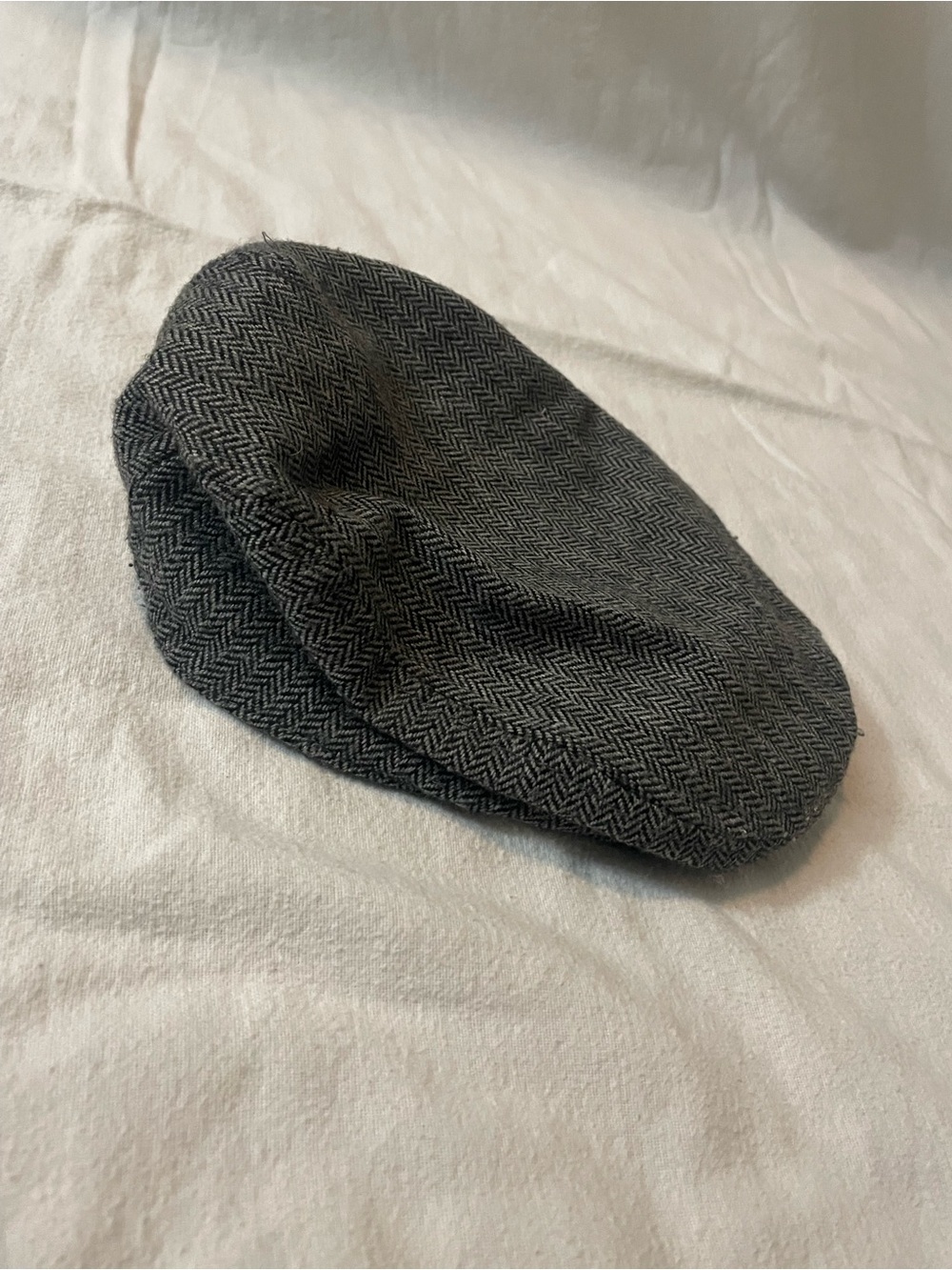 Joe Fresh Gray Infant Herringbone Flat Cap
